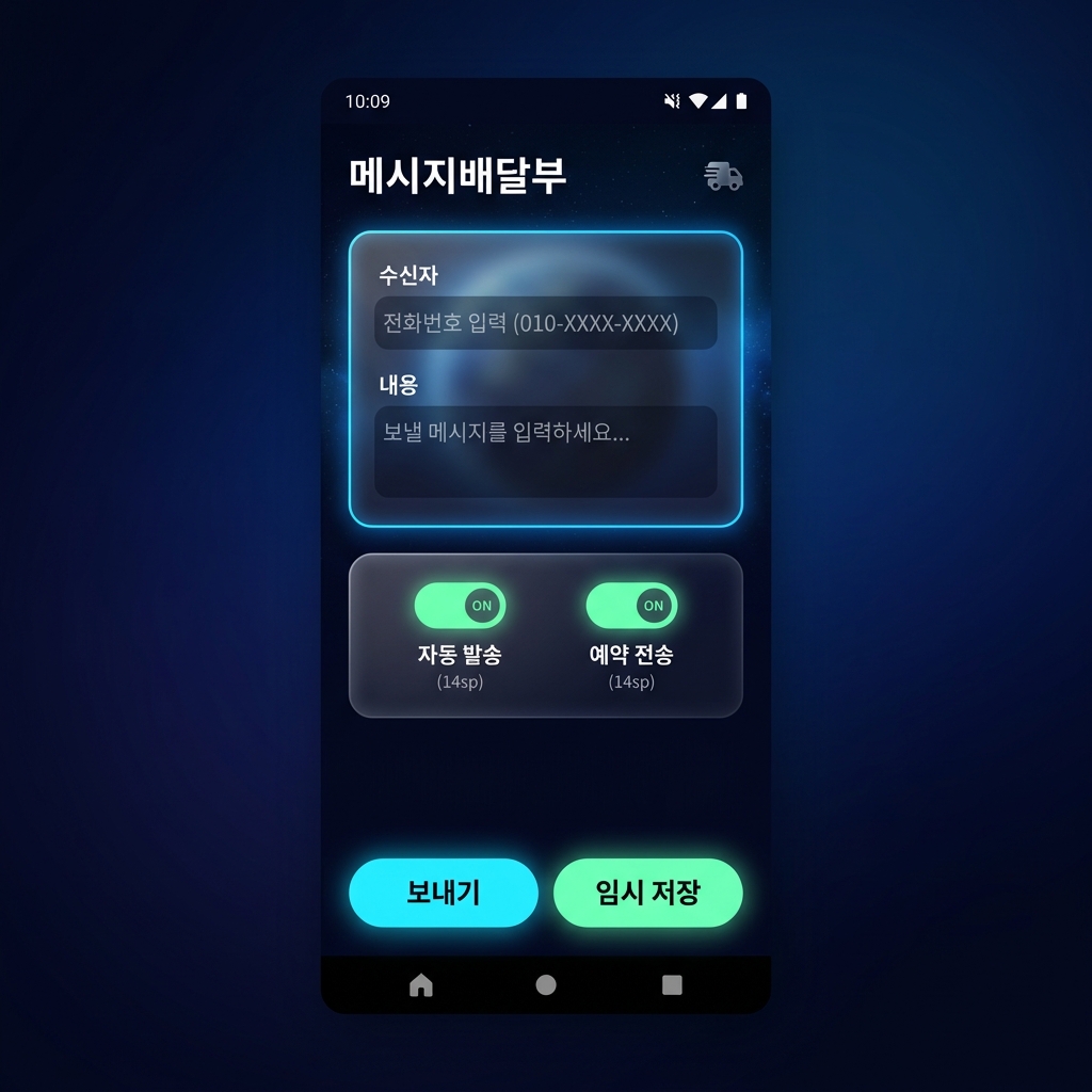 메세지배달부 개발 커버